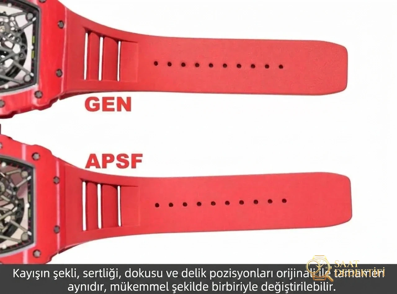 Karşılaştırmalı İnceleme: Richard Mille RM35-02 RM3502 Red NTPT APSF - Fosfor ve Super-LumiNova Gece Görünümü