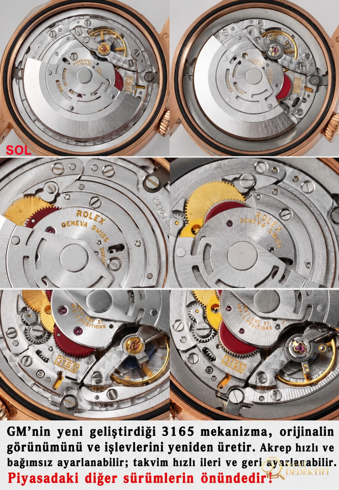 Vergleichstest: Rolex Cellini-Serie m50515-0008, klassische Herrenuhr mit Kalender – Phosphor und Super-LumiNova Night View