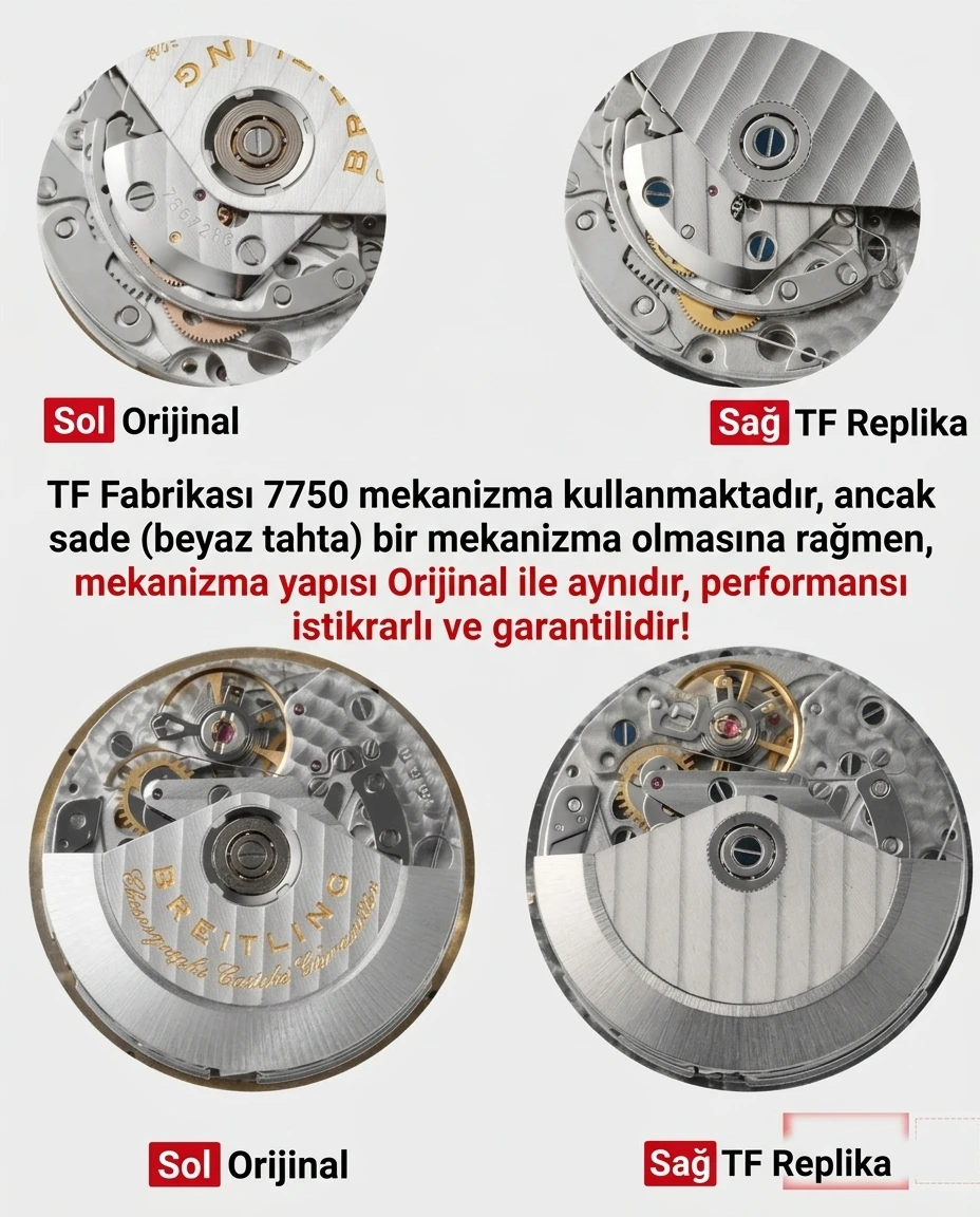 Karşılaştırmalı inceleme: TF Factory Breitling Avenger Serisi A13317101B1X2 Night Mission Serisi Kol Saati - Fosfor ve Super-LumiNova Gece Görünümü