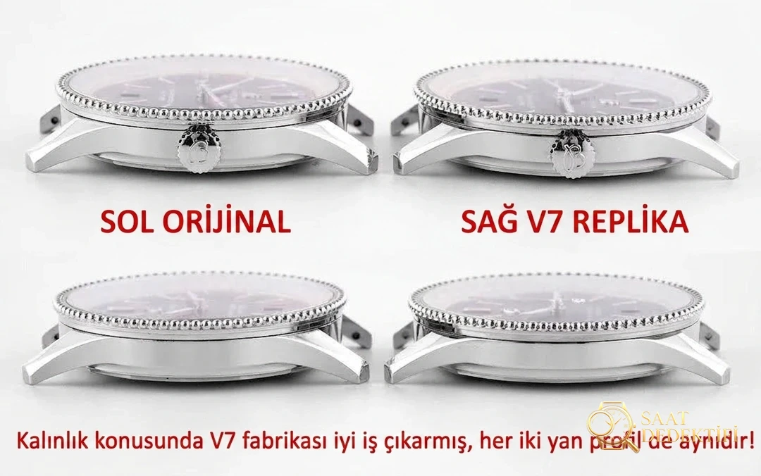 Karşılaştırmalı inceleme: V7 Factory Breitling Aviation Chronograph 1 serisi A17326211C1P3 kol saati - Bilezik, Toka ve Klips Mekanizması