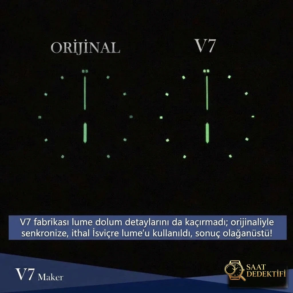Karşılaştırmalı inceleme: V7 Factory Breitling Aviation Chronograph 1 serisi A17326211C1P3 kol saati - Kadran İbreleri ve Saniye Akışı