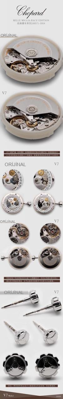 Karşılaştırmalı inceleme: V7 Factory [Şık Tasarım] Chopard Classic Racing Serisi 168571-3004 Kronograf Saat — 8. fotoğraf