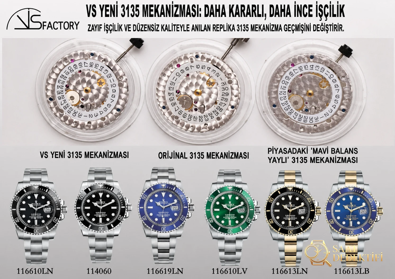 Vergleichsbewertung: VS Factory [40 mm] Rolex Submariner Serie 116610LN-97200 Uhr mit schwarzem Zifferblatt (Black Water Ghost) – Zifferblatt mit Sunburst-Effekt