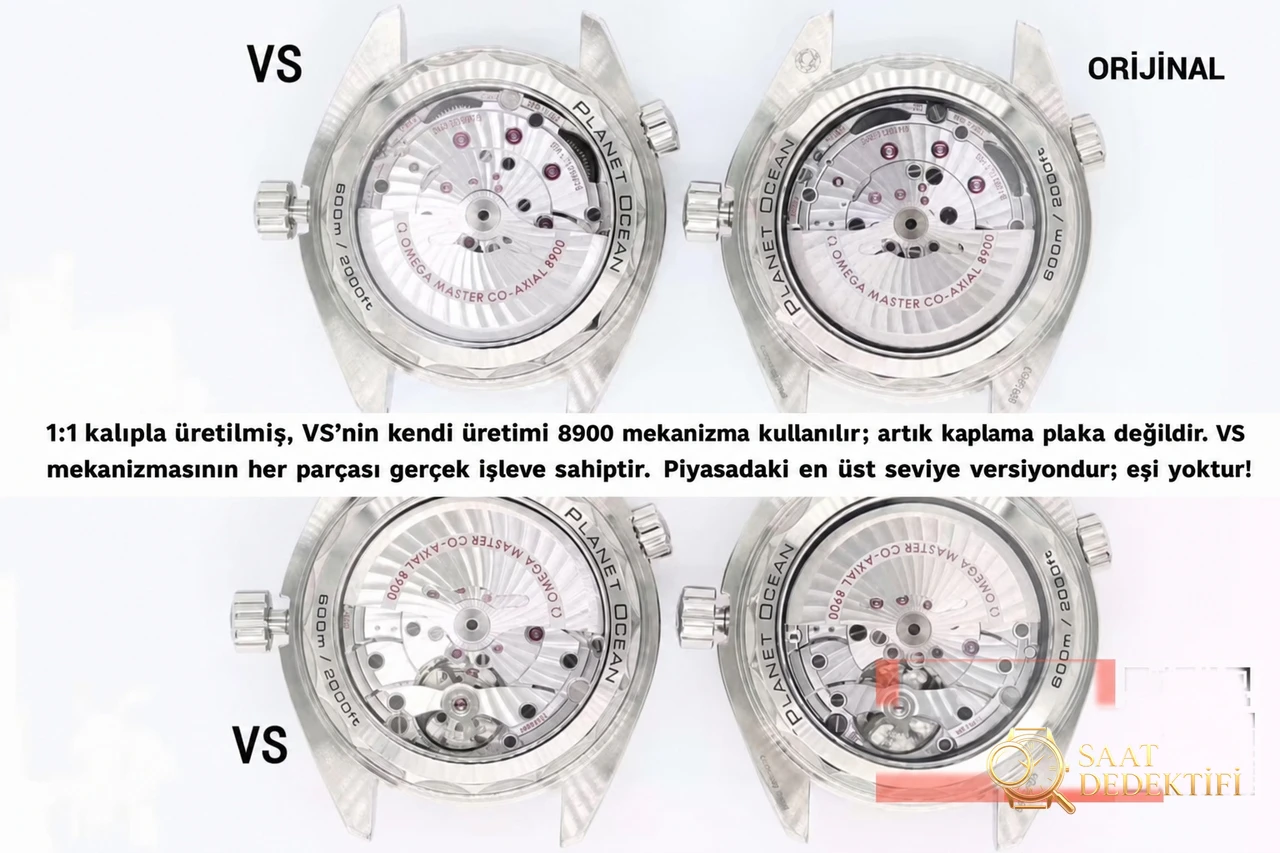 Karşılaştırmalı inceleme: VS Factory 43.5 mm OMEGA Seamaster serisi 215.30.44.21.01.002 kol saati, Planet Ocean 600M 