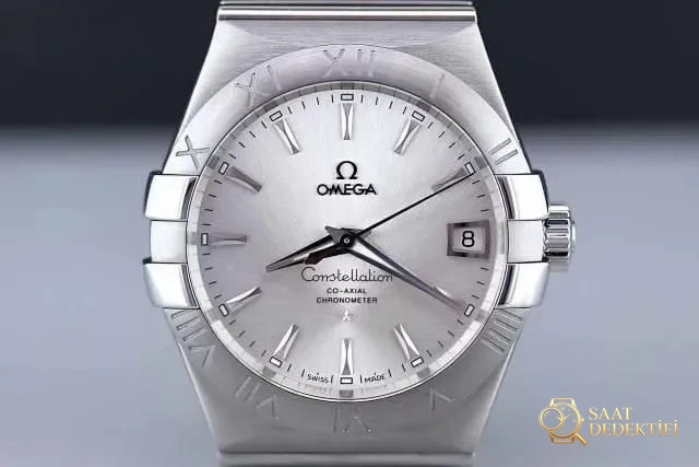 Karşılaştırmalı inceleme: VS Factory Omega Constellation Serisi 123.10.38.21.02.001 çelik bilezikli klasik kol saati - Kadran Detayı ve Bezel İşçiliği