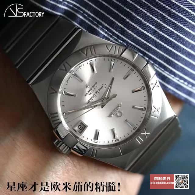 Karşılaştırmalı inceleme: VS Factory Omega Constellation Serisi 123.10.38.21.02.001 çelik bilezikli klasik kol saati — 8. fotoğraf