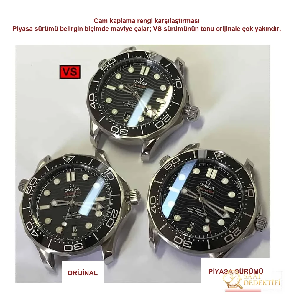Karşılaştırmalı inceleme: VS Factory OMEGA Seamaster 300m serisi 210.30.42.20.04.001 çelik bilezik beyaz kadran erkek dalış saati - Makro Kadran ve İndeks İşçiliği
