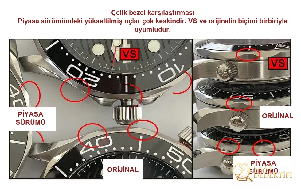 Karşılaştırmalı inceleme: VS Factory OMEGA Seamaster 300m serisi 210.30.42.20.04.001 çelik bilezik beyaz kadran erkek dalış saati - Yan Profil ve Kordon Bağlantısı