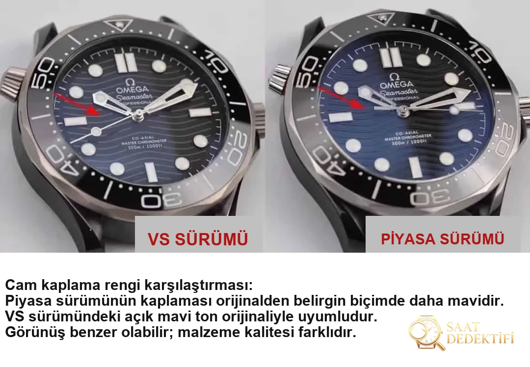 Karşılaştırmalı inceleme: VS Factory [Seramik] OMEGA Seamaster 300M Serisi 210.92.44.20.01.001 kauçuk kayışlı dalış erkek kol saati - Mekanizma Zemberek ve Balans Detayı
