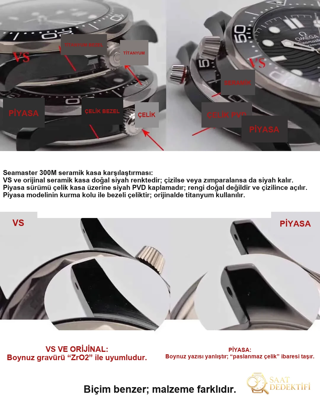Karşılaştırmalı inceleme: VS Factory [Seramik] OMEGA Seamaster 300M Serisi 210.92.44.20.01.001 kauçuk kayışlı dalış erkek kol saati - Genel Açı ve Estetik Duruş