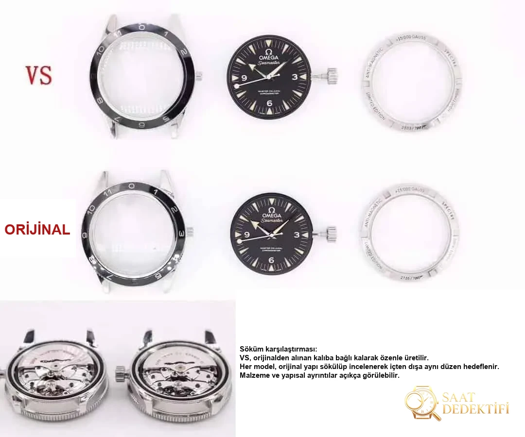 Karşılaştırmalı inceleme: VS Factory V2 OMEGA Seamaster serisi 233.32.41.21.01.001 erkek dalış saati (