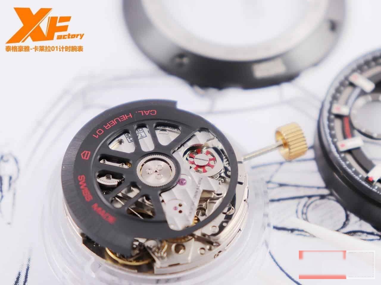 Karşılaştırmalı inceleme: XF Factory [45 mm] Tag Heuer Carrera Serisi CAR201V.BA0714 Erkek Kronograf Otomatik Mekanik Saat — 7. fotoğraf