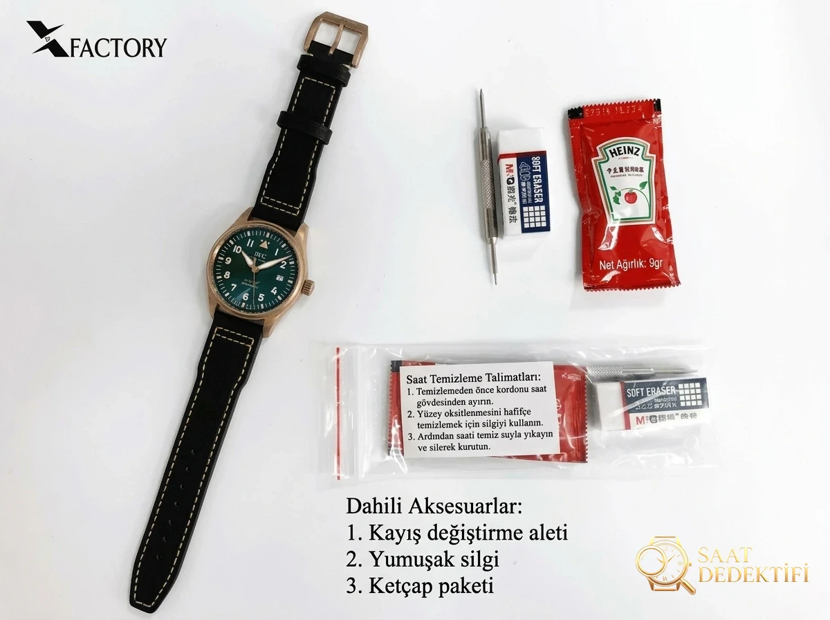 Karşılaştırmalı inceleme: XF IWC bronz Spitfire — IWC Pilot serisi IW326802 saati - Mekanizma Zemberek ve Balans Detayı