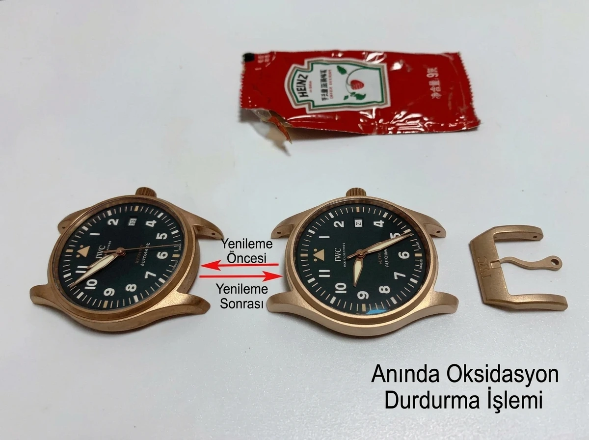 Karşılaştırmalı inceleme: XF IWC bronz Spitfire — IWC Pilot serisi IW326802 saati - Tepe Koruması ve Ayar Fonksiyonu