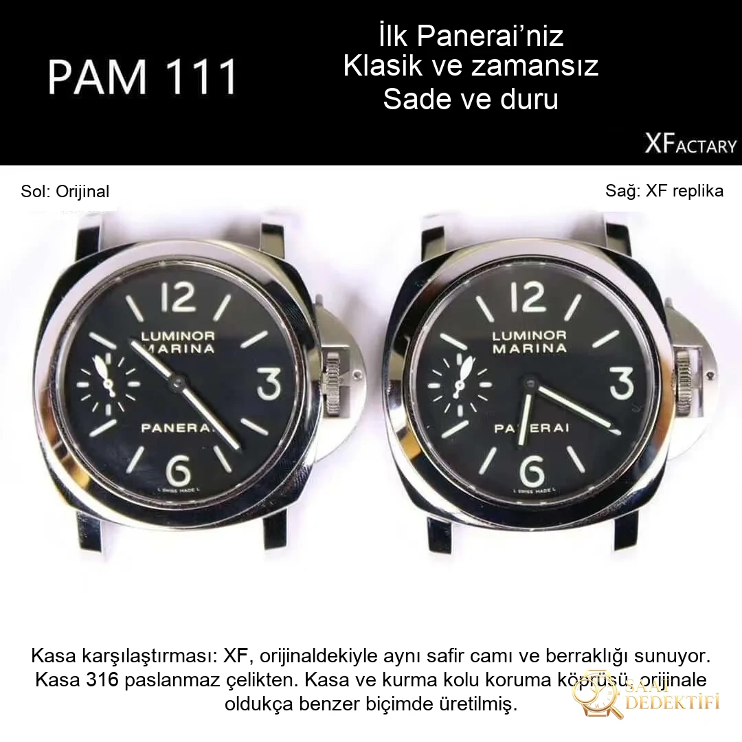 Karşılaştırmalı inceleme: XF Panerai PAM111 — ilk Panerai