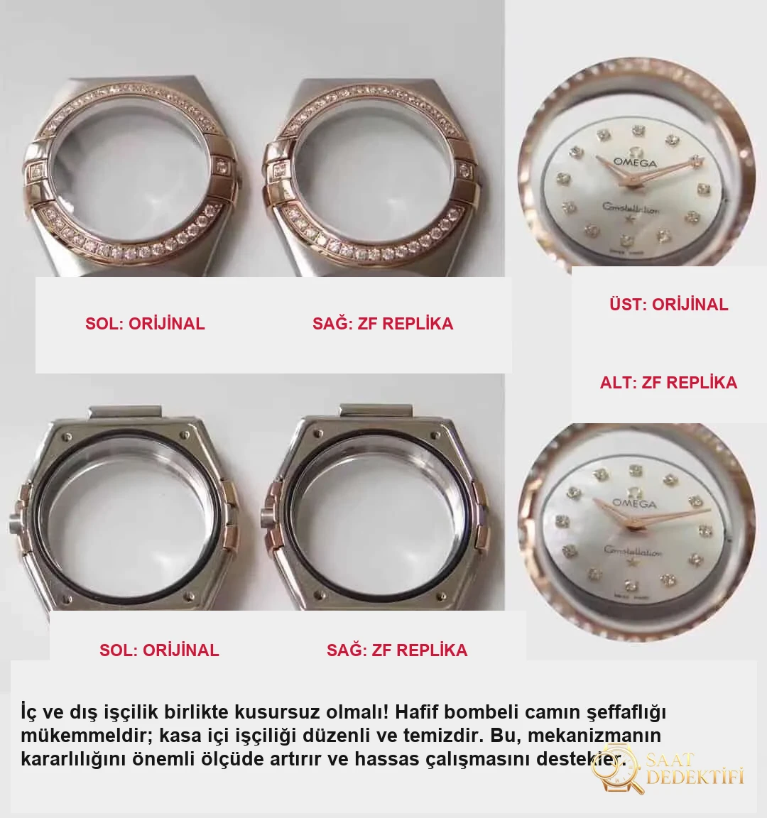 Karşılaştırmalı inceleme: ZF Factory [27 mm] OMEGA Constellation Serisi 123.25.27.20.55.003 Kadın Çelik Bilezik Kol Saati - Bilezik, Toka ve Klips Mekanizması