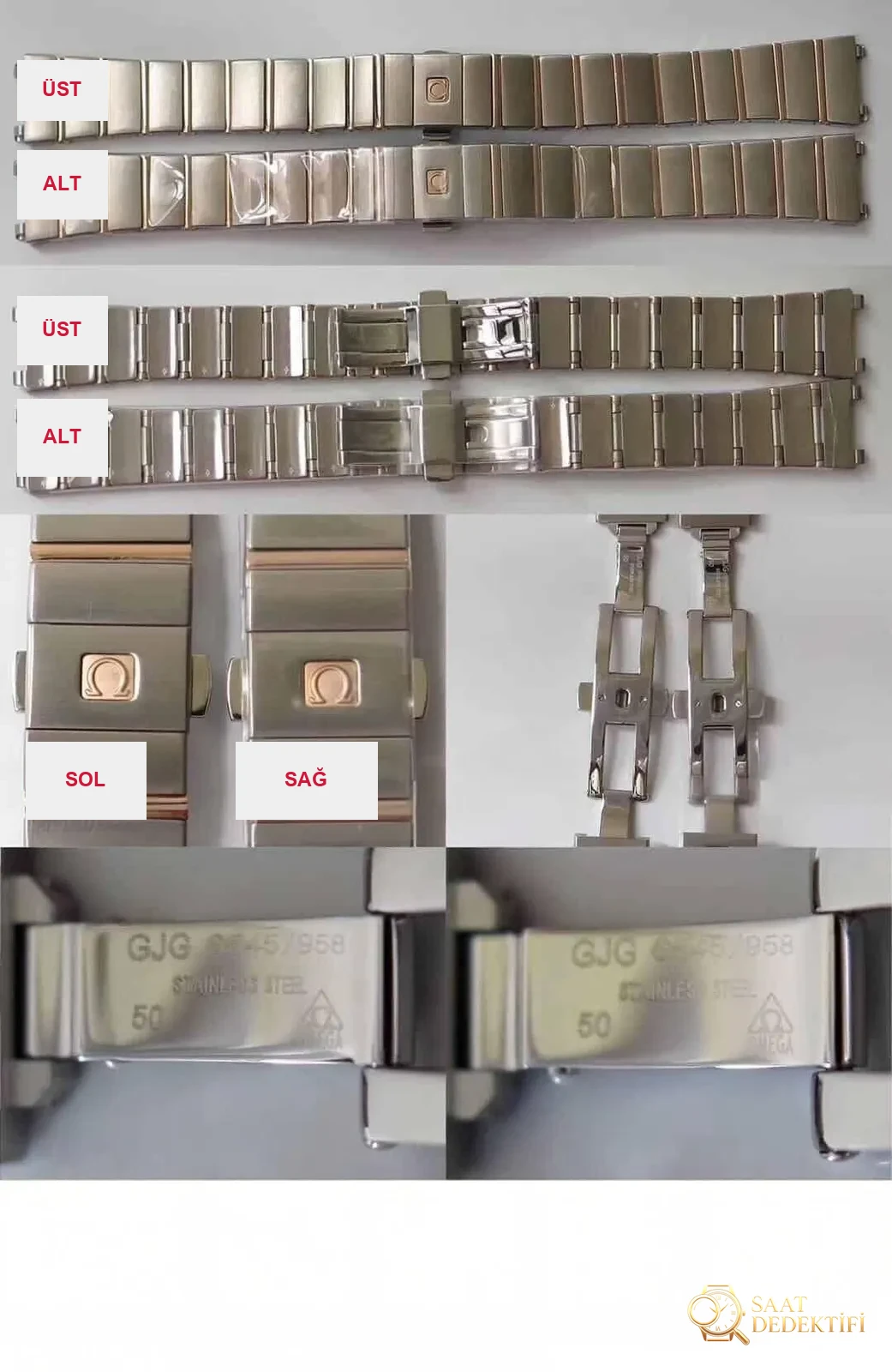Karşılaştırmalı inceleme: ZF Factory [27 mm] OMEGA Constellation Serisi 123.25.27.20.55.003 Kadın Çelik Bilezik Kol Saati - Bilekte Duruş ve Kasa Orantısı