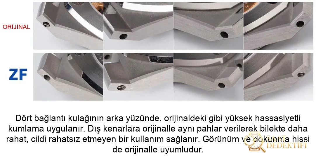 Karşılaştırmalı inceleme: ZF Factory AP Audemars Piguet Royal Oak 15202ST.OO.1240ST.01 - Fosfor ve Super-LumiNova Gece Görünümü
