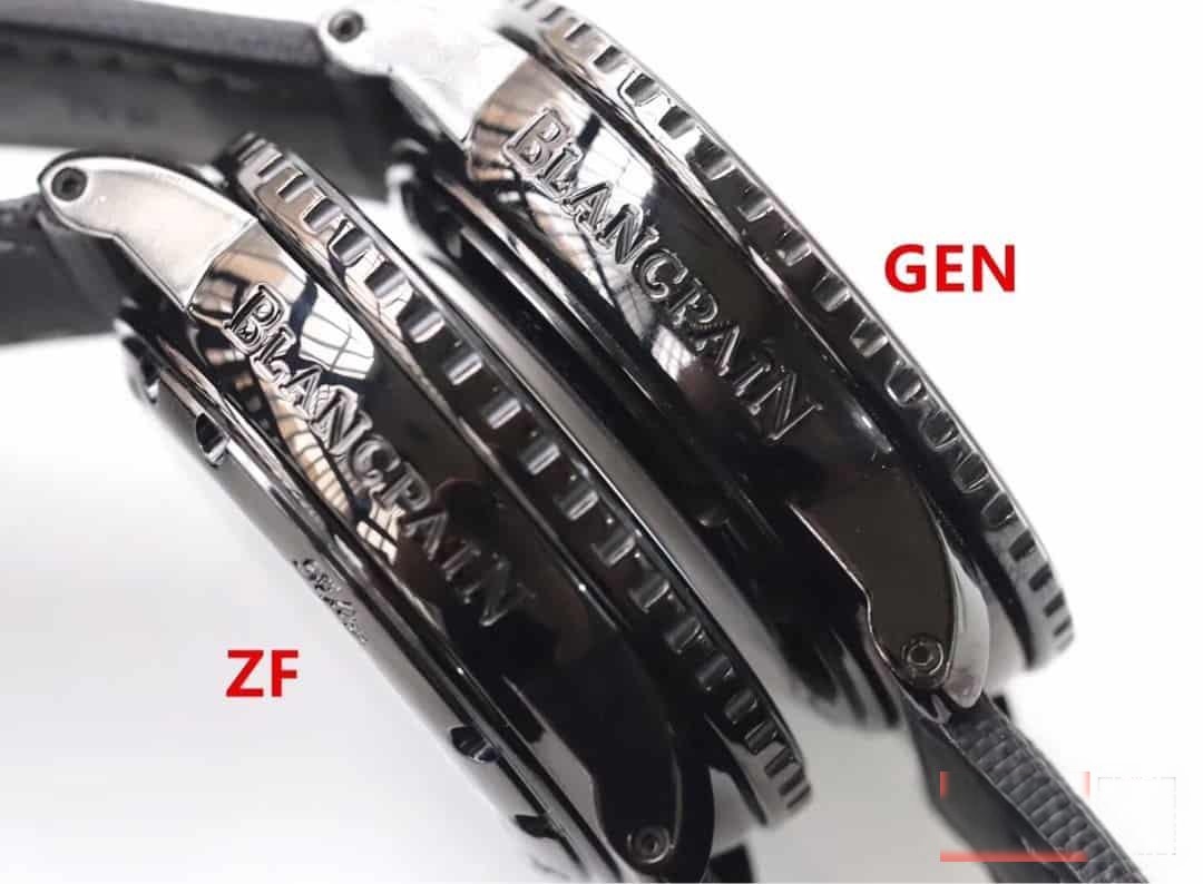 Karşılaştırmalı inceleme: ZF Factory Blancpain Fifty Fathoms 50 Fathoms serisi 5015-11C30-52A kol saati — 4. fotoğraf
