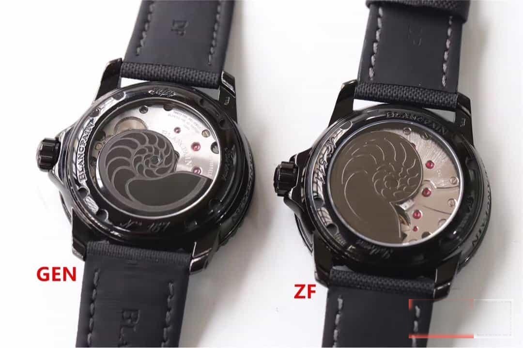 Karşılaştırmalı inceleme: ZF Factory Blancpain Fifty Fathoms 50 Fathoms serisi 5015-11C30-52A kol saati — 6. fotoğraf