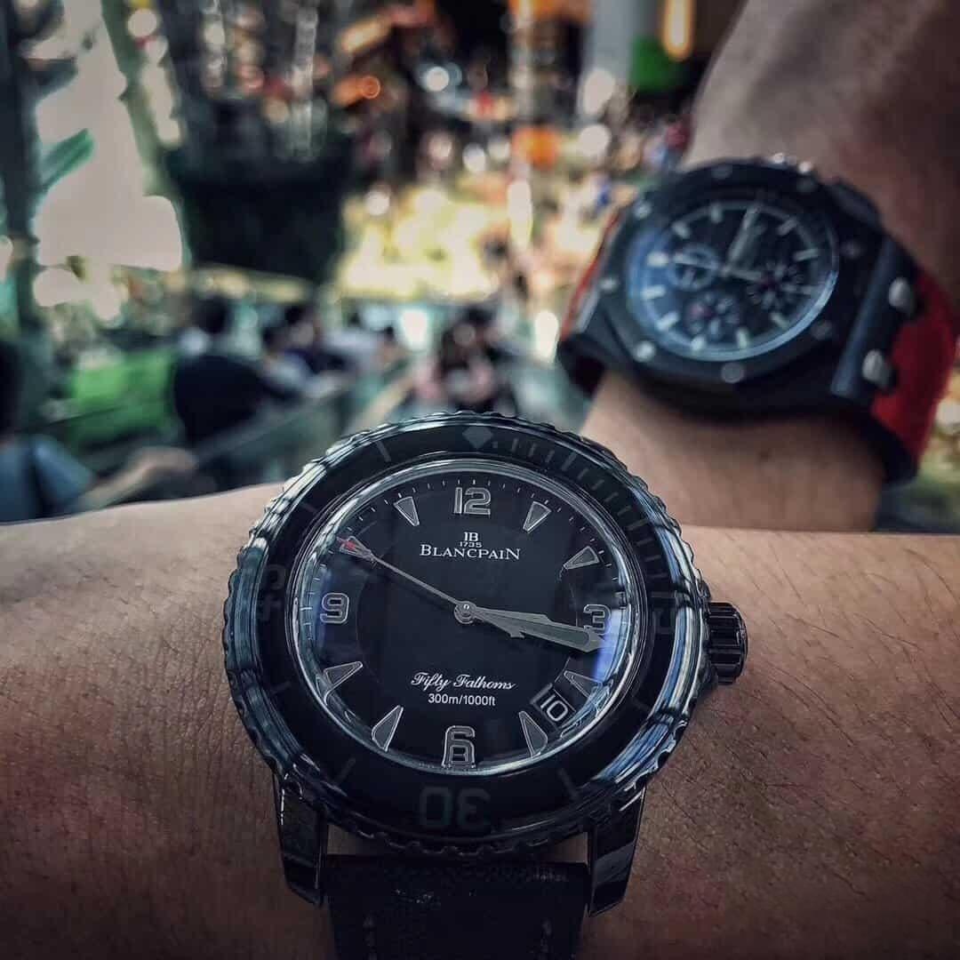 Karşılaştırmalı inceleme: ZF Factory Blancpain Fifty Fathoms 50 Fathoms serisi 5015-11C30-52A kol saati — 12. fotoğraf