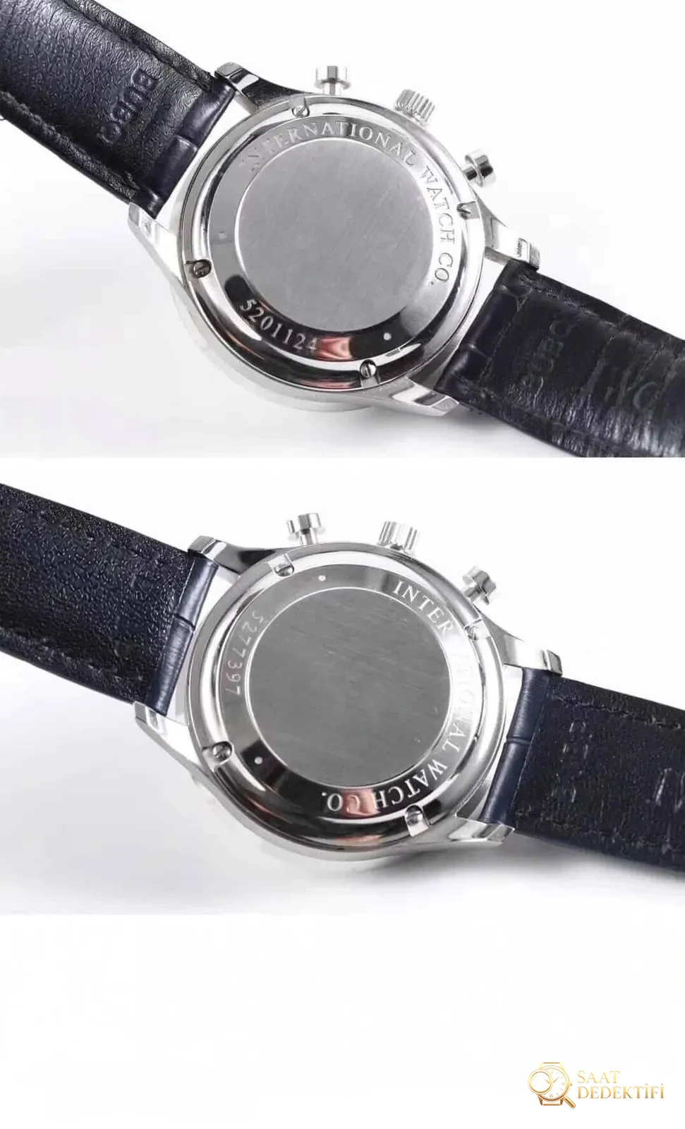 Karşılaştırmalı inceleme: ZF Factory IWC Portugieser Kronograf serisi IW371446 otomatik mekanik klasik kol saati (mavi akrep ve yelkovanlı Portugieser kronograf) - Bilekte Duruş ve Kasa Orantısı