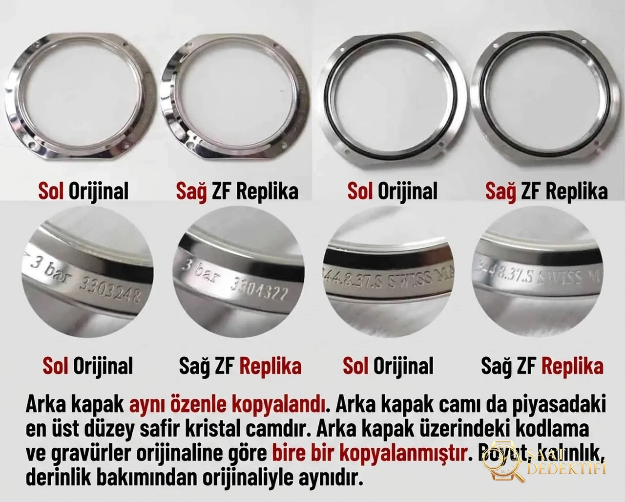 Karşılaştırmalı inceleme: ZF Factory [Kadın] Jaeger-LeCoultre Rendez-Vous serisi 3468480 deri kayışlı klasik saat - Klips Kilidi ve Lazer Damgalar