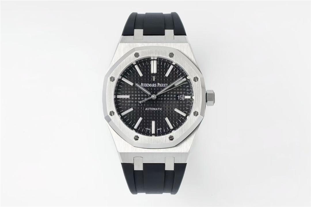 Kauçuk kayışlı APS Factory Audemars Piguet 15400 entegre 3120 mekanizma V3 işçilik incelemesi — 1. fotoğraf