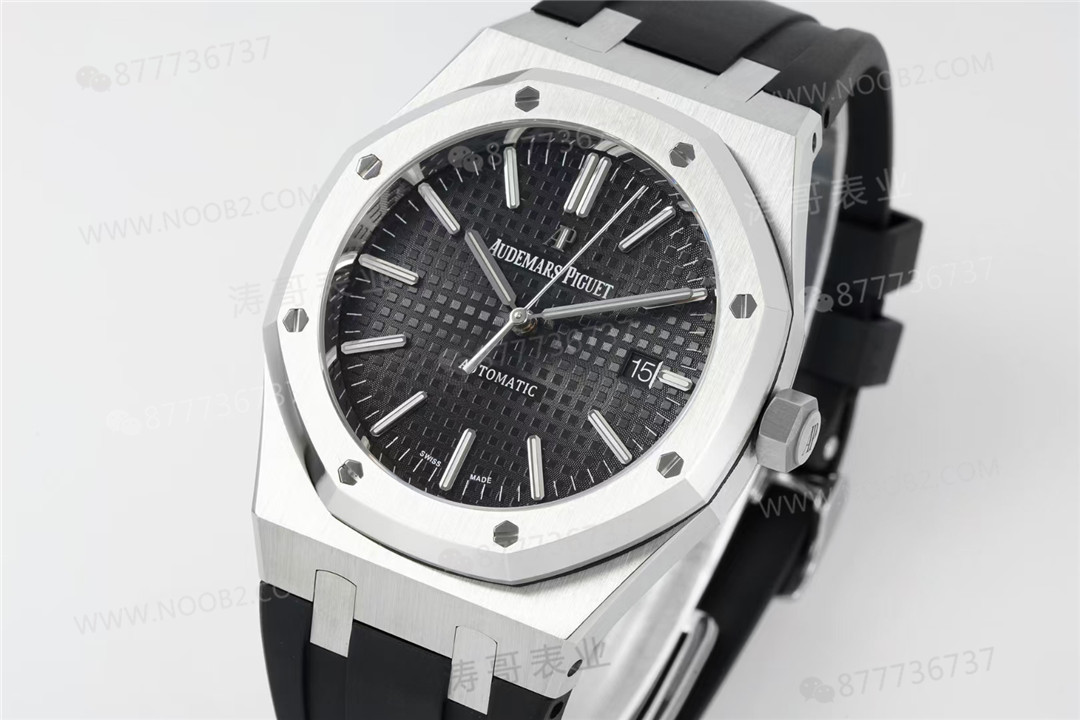 Kauçuk kayışlı APS Factory Audemars Piguet 15400 entegre 3120 mekanizma V3 işçilik incelemesi — 3. fotoğraf