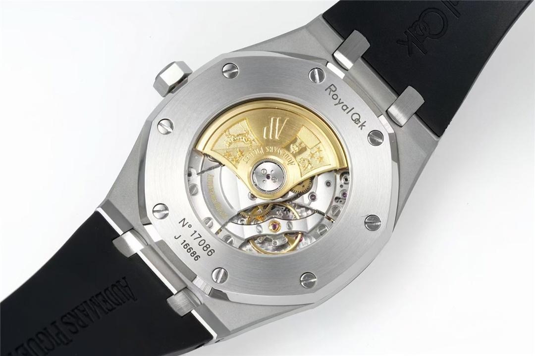 Kauçuk kayışlı APS Factory Audemars Piguet 15400 entegre 3120 mekanizma V3 işçilik incelemesi — 8. fotoğraf