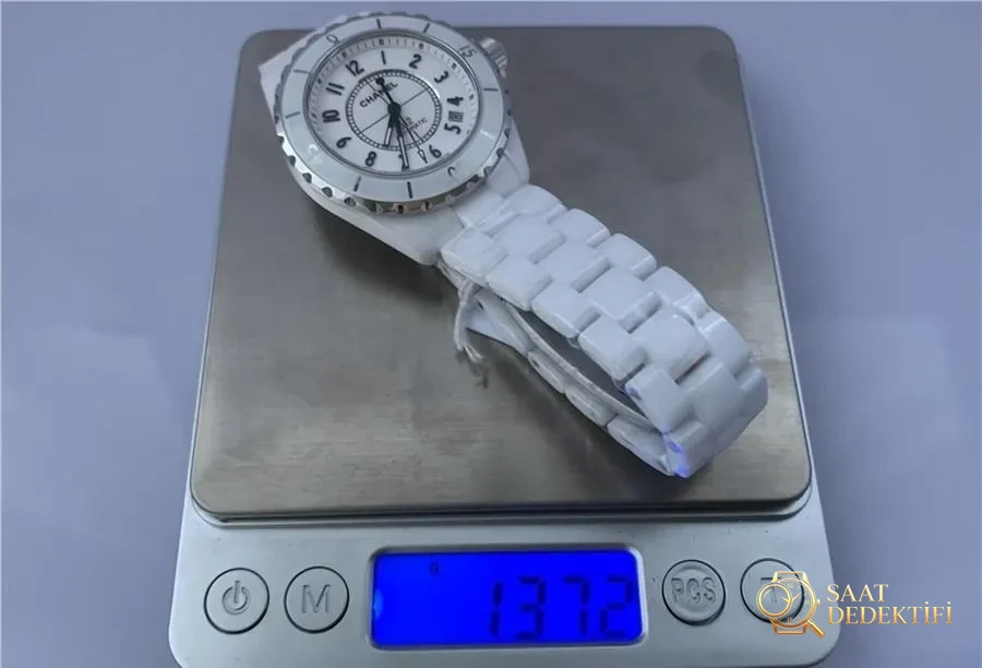 KOR Factory Chanel J12 seramik replika saat incelemesi - Toka İçi Mikro Ayar Mekanizması