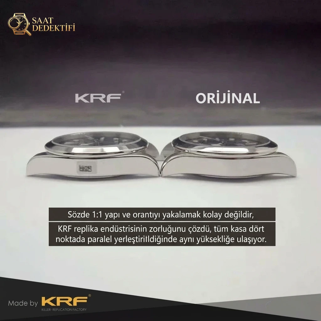 KRF Factory Replika Tudor Black Bay M79500 uniseks 36 mm saat gerçek-replika karşılaştırması ve orijinal incelemesi - Fosfor ve Super-LumiNova Gece Görünümü