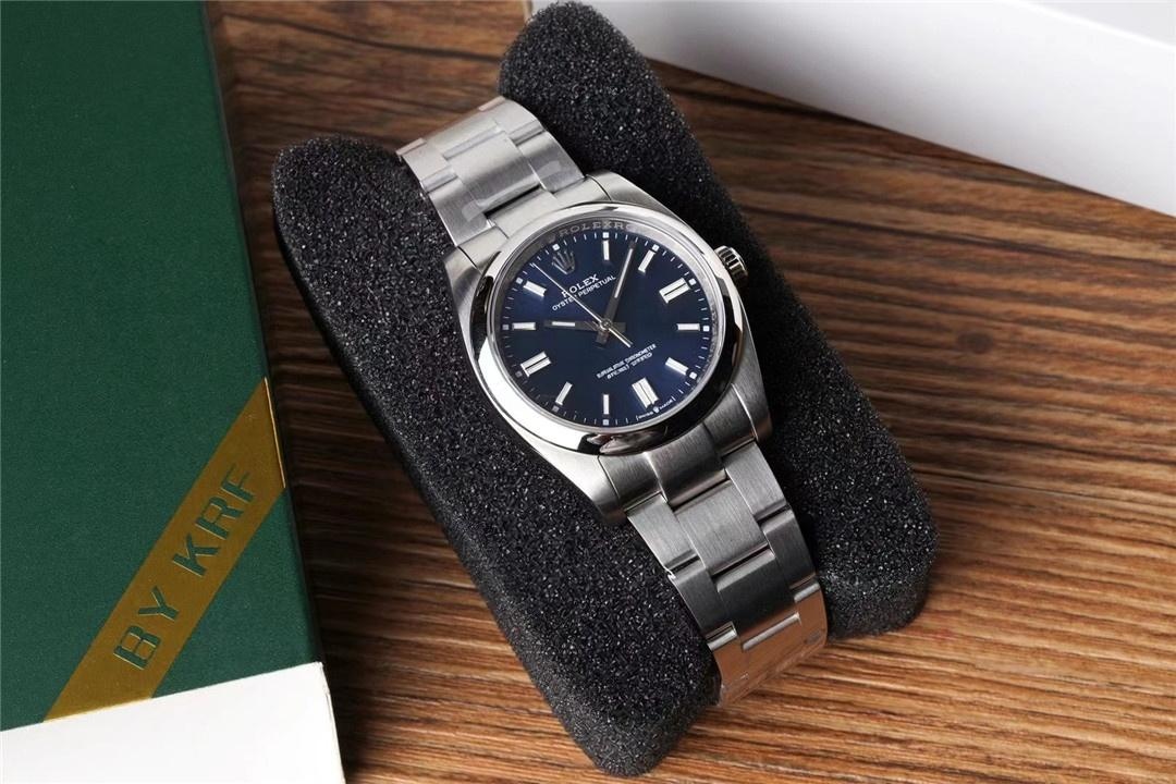 KRF Factory Rolex Oyster Perpetual 126000 mavi kadran uniseks modelin kalitesi nasıl? — 2. fotoğraf