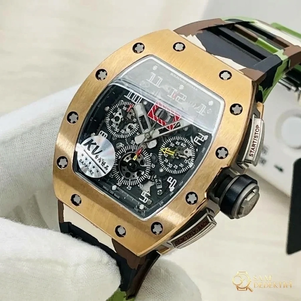 KV Factory Richard Mille RM 011 Felipe Massa Seramik Serisi Saat İncelemesi - Kadran Detayı ve Bezel İşçiliği