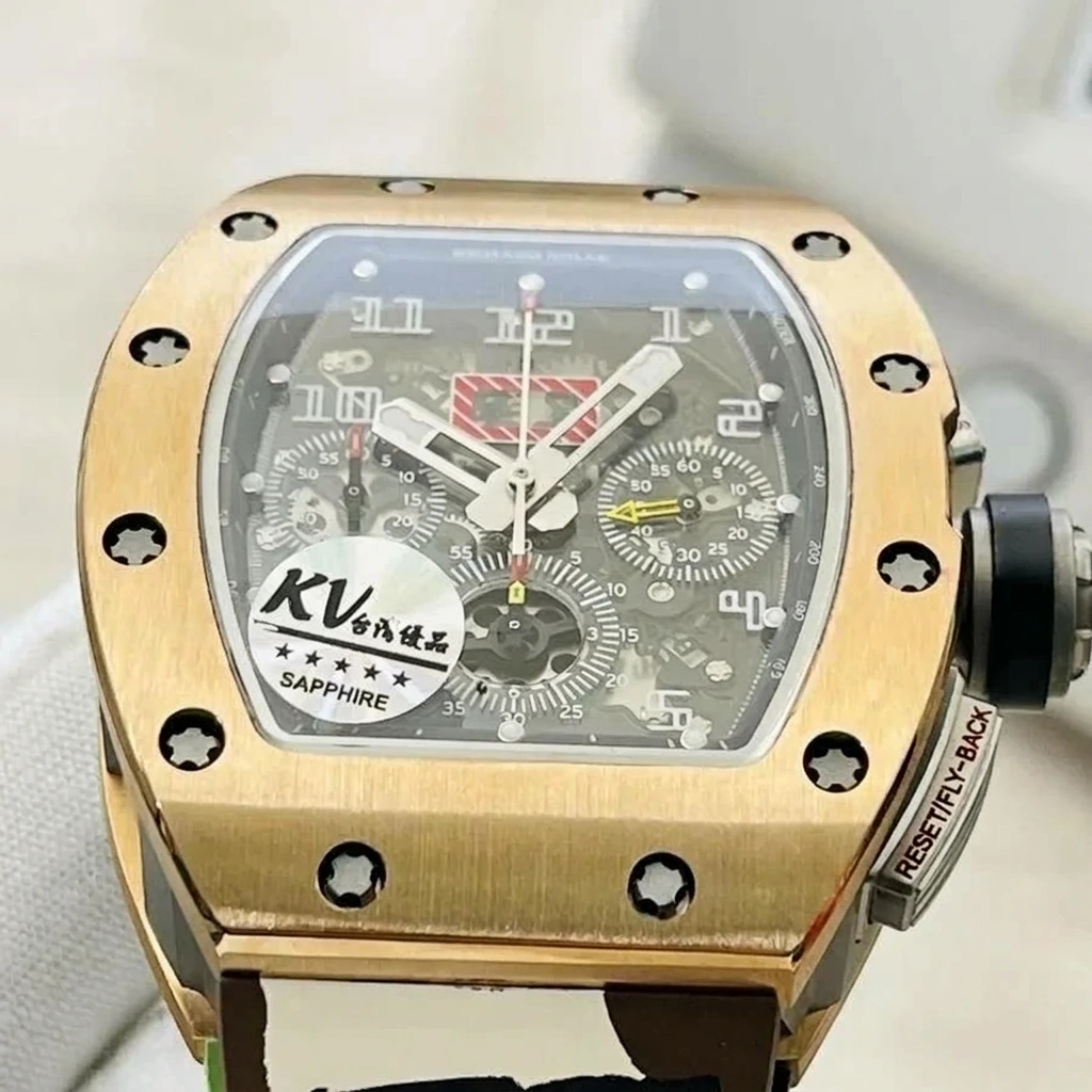KV Factory Richard Mille RM 011 Felipe Massa Seramik Serisi Saat İncelemesi - Kasa Profili ve Kurma Kolu İncelemesi