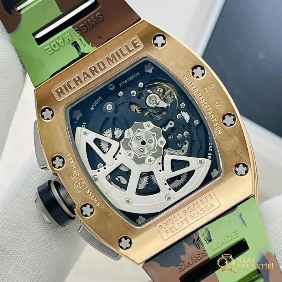 KV Factory Richard Mille RM 011 Felipe Massa Seramik Serisi Saat İncelemesi - Makro Kadran ve İndeks İşçiliği