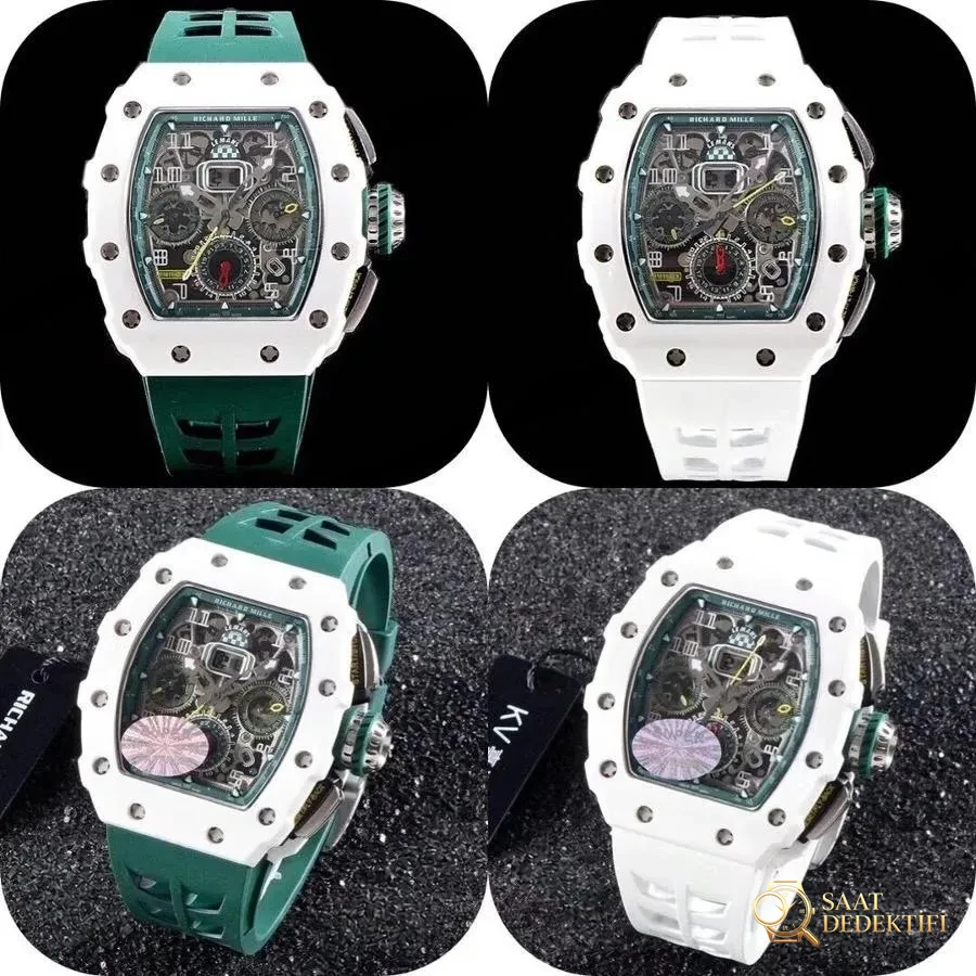 KV Factory Richard Mille RM011-03M saat incelemesi - Kasa Profili ve Kurma Kolu İncelemesi