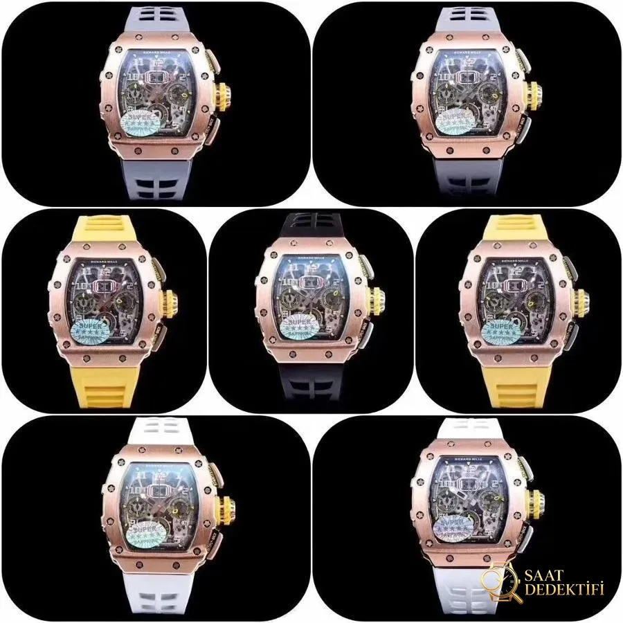 KV Factory Richard Mille RM011-03M saat incelemesi - Arka Kapak ve Mekanizma Detayı