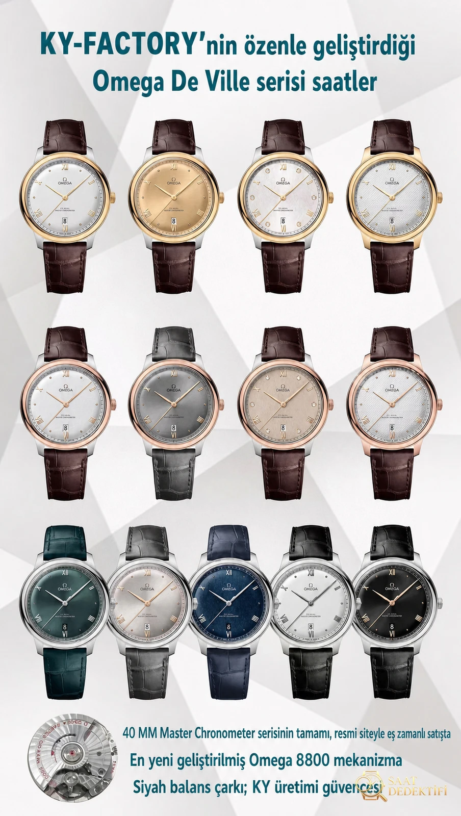 KY Factory Omega De Ville 8800 mekanizmasının işçiliği nasıl? Mks ile ne farkı var? - Yan Profil ve Kordon Bağlantısı