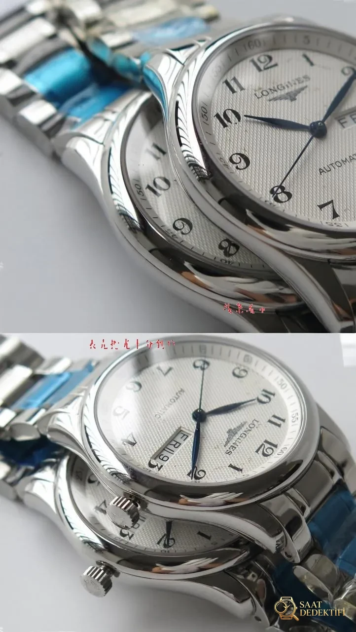 KZ Factory Longines Master Collection çift takvim eta2836 serisi L2.755.4.78.6 orijinal karşılaştırmalı detaylı inceleme - Yan Profil ve Kordon Bağlantısı
