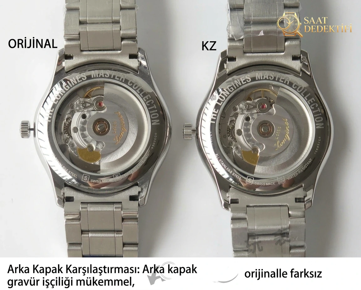 KZ Factory Longines Master Collection çift takvim eta2836 serisi L2.755.4.78.6 orijinal karşılaştırmalı detaylı inceleme - Kasa Çeliği ve Polisaj Kalitesi