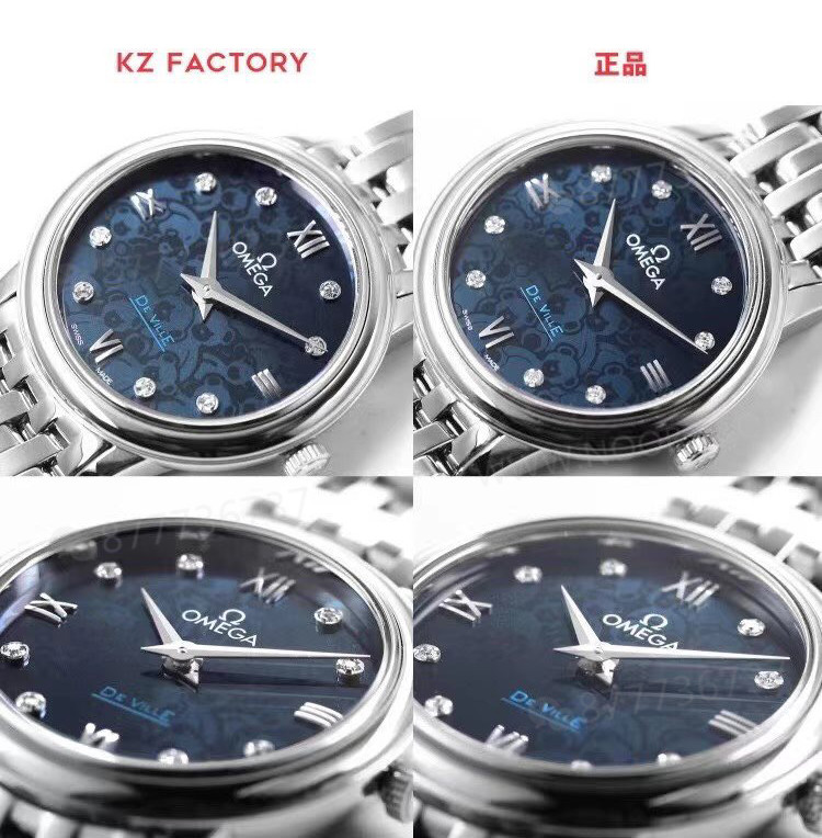 KZ Factory Omega De Ville Orbis kadın özel versiyonunda gerçek-replika nasıl ayırt edilir? — 2. fotoğraf
