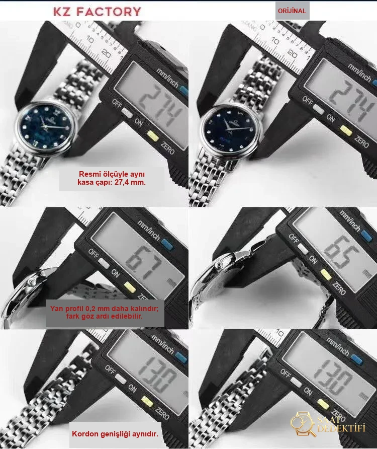 KZ Factory Omega De Ville Orbis kadın özel versiyonunda gerçek-replika nasıl ayırt edilir? - Makro Kadran ve İndeks İşçiliği