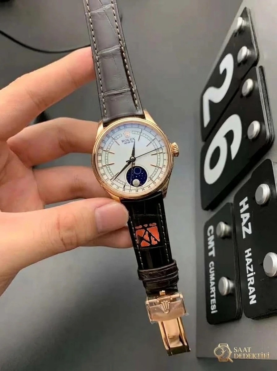 Rolex Cellini 50535 Roze Altın Replika