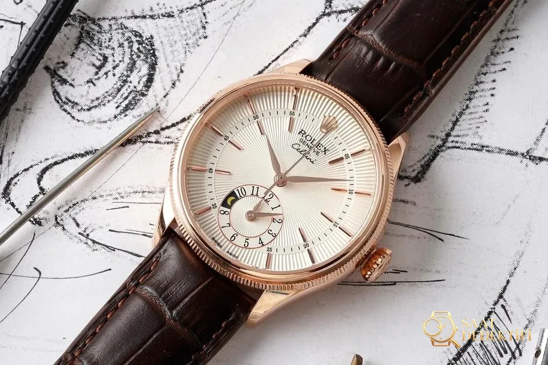 KZ Factory Rolex Cellini çift zaman dilimi saati ilk bakışta belli oluyor mu? - Makro Kadran ve İndeks İşçiliği