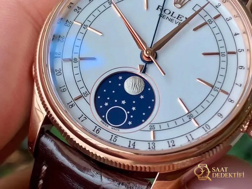 KZ Factory Rolex Cellini Moonphase Gerçek Çekim İncelemesi - Kasa Profili ve Kurma Kolu İncelemesi