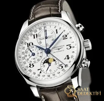 Longines sekiz ibreli ay evresi kullanım kılavuzu: Longines Master Collection L2.673.4.78.6 (L26734786) kol saati - Kadran Detayı ve Bezel İşçiliği