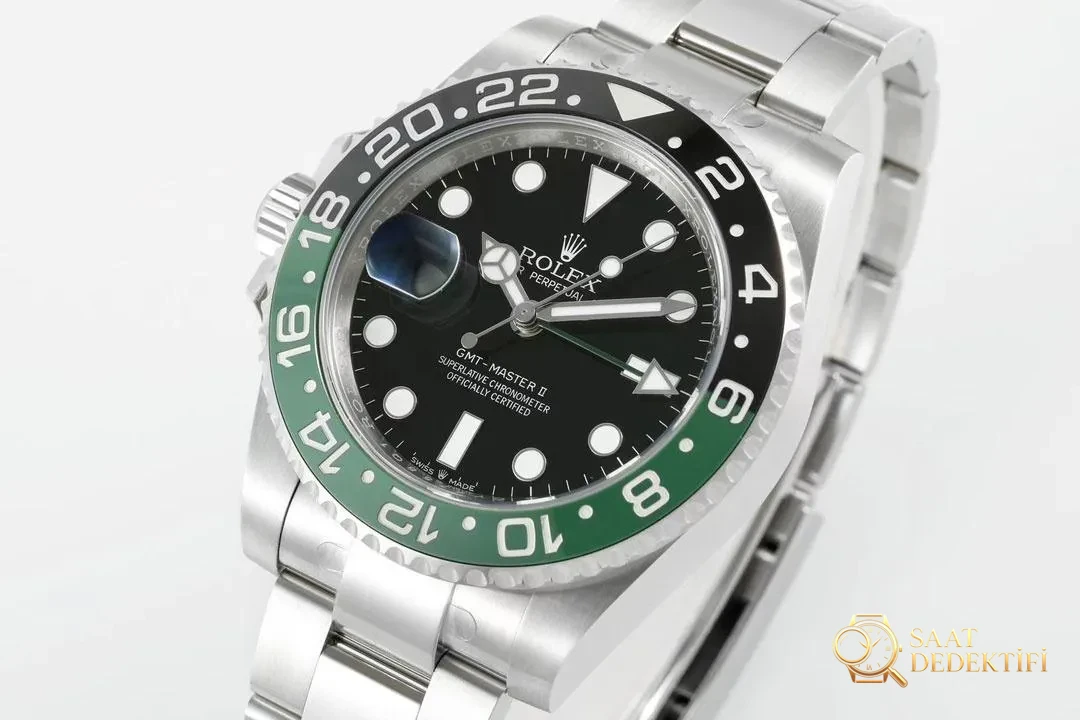 Lüksün yeni sayfası: EWE fabrikasından özenle üretilen Rolex V5 GMT-Master II saat - Kadran Detayı ve Bezel İşçiliği