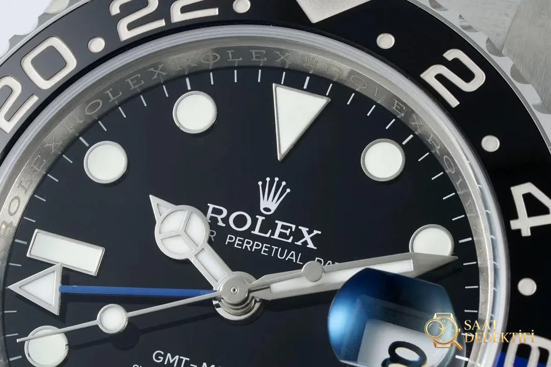 Lüksün yeni sayfası: EWE fabrikasından özenle üretilen Rolex V5 GMT-Master II saat - Makro Kadran ve İndeks İşçiliği