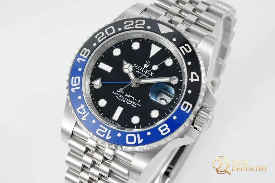 Lüksün yeni sayfası: EWE fabrikasından özenle üretilen Rolex V5 GMT-Master II saat - Safir Kristal Cam Eğimi ve Yansıması